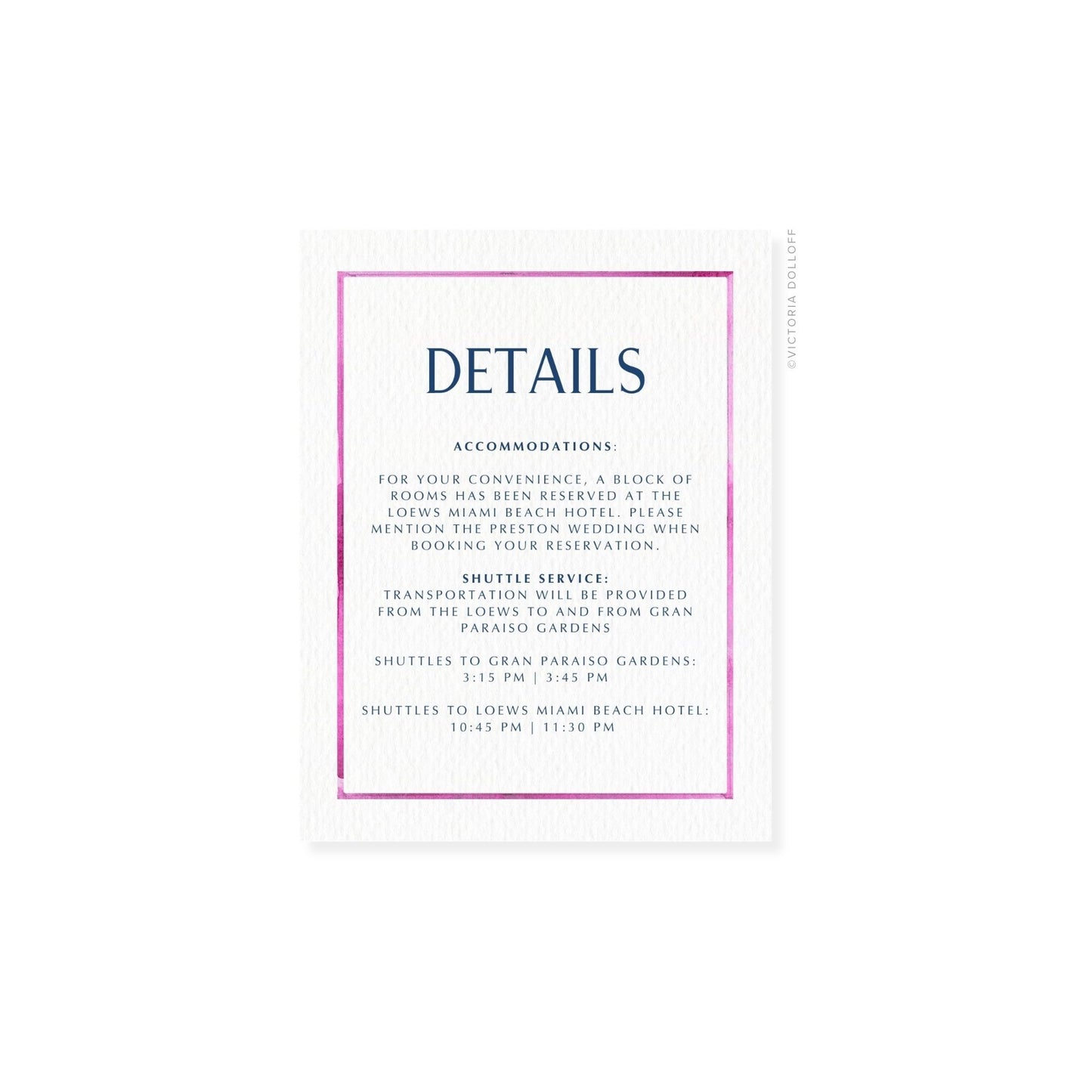 Kelly Collection | Watercolor Border Enclosure Card