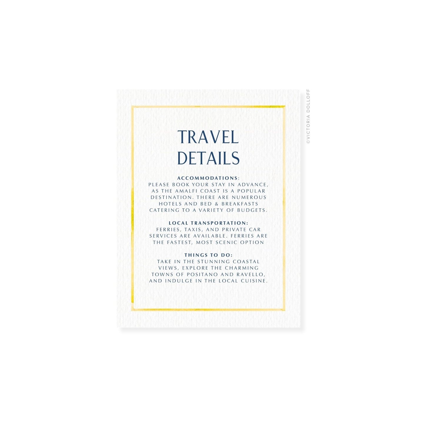 Arlow Collection | Watercolor Border Enclosure Card