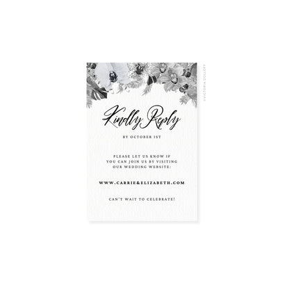 Carrie Collection | Floral Watercolor RSVP Card