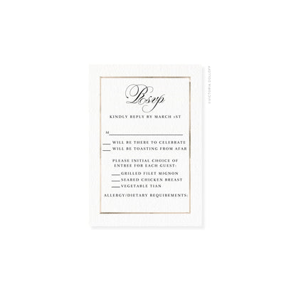 Kathryn Collection | Watercolor Border RSVP Card