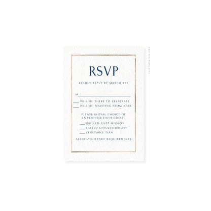 Kathryn Collection | Watercolor Border RSVP Card
