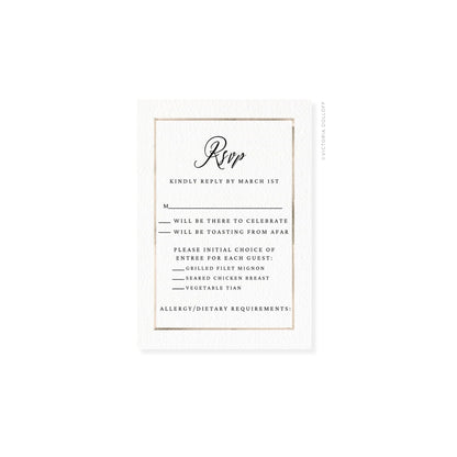 Kathryn Collection | Watercolor Border RSVP Card