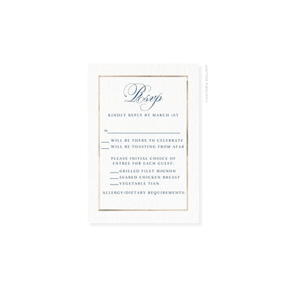 Kathryn Collection | Watercolor Border RSVP Card