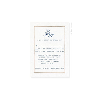 Kathryn Collection | Watercolor Border RSVP Card