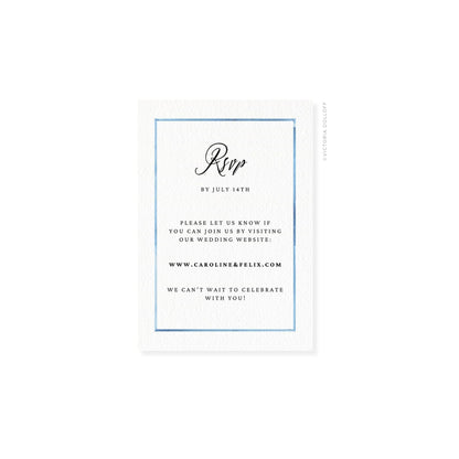 Caroline Collection | Watercolor Border RSVP Card