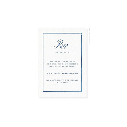 Caroline Collection | Watercolor Border RSVP Card