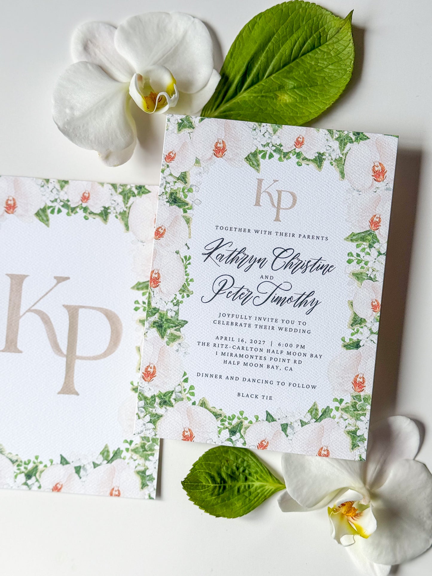 Kathryn Collection | Watercolor Wedding Invitation