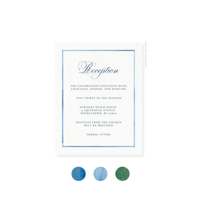Border color swatches: ocean blue, powder blue, and emerald green circles