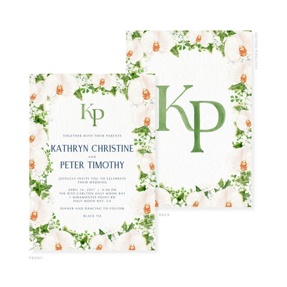 Kathryn Collection | Watercolor Wedding Invitation
