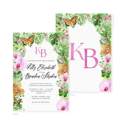 Kelly Collection | Watercolor Wedding Invitation