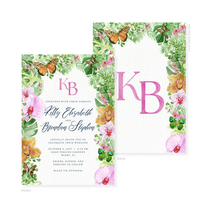 Kelly Collection | Watercolor Wedding Invitation