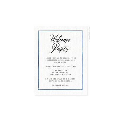 Caroline Collection | Watercolor Border Enclosure Card