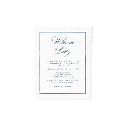 Caroline Collection | Watercolor Border Enclosure Card