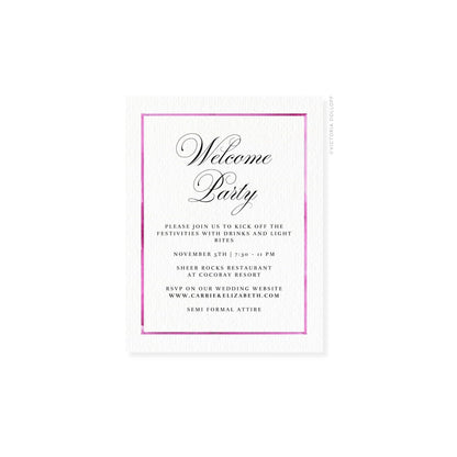 Carrie Collection | Watercolor Border Enclosure Card