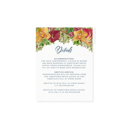 Haley Collection | Floral Watercolor Enclosure Card