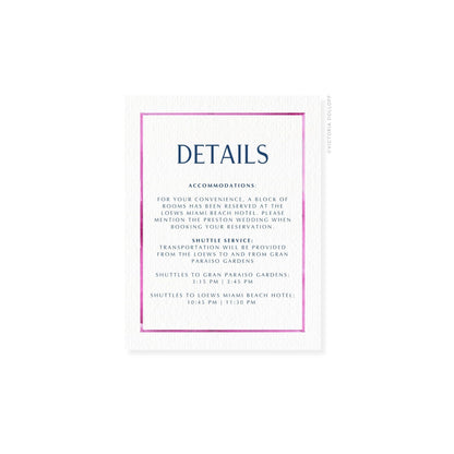Kelly Collection | Watercolor Border Enclosure Card
