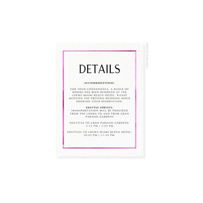Kelly Collection | Watercolor Border Enclosure Card