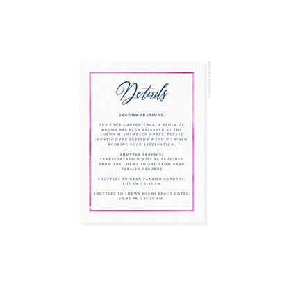 Kelly Collection | Watercolor Border Enclosure Card