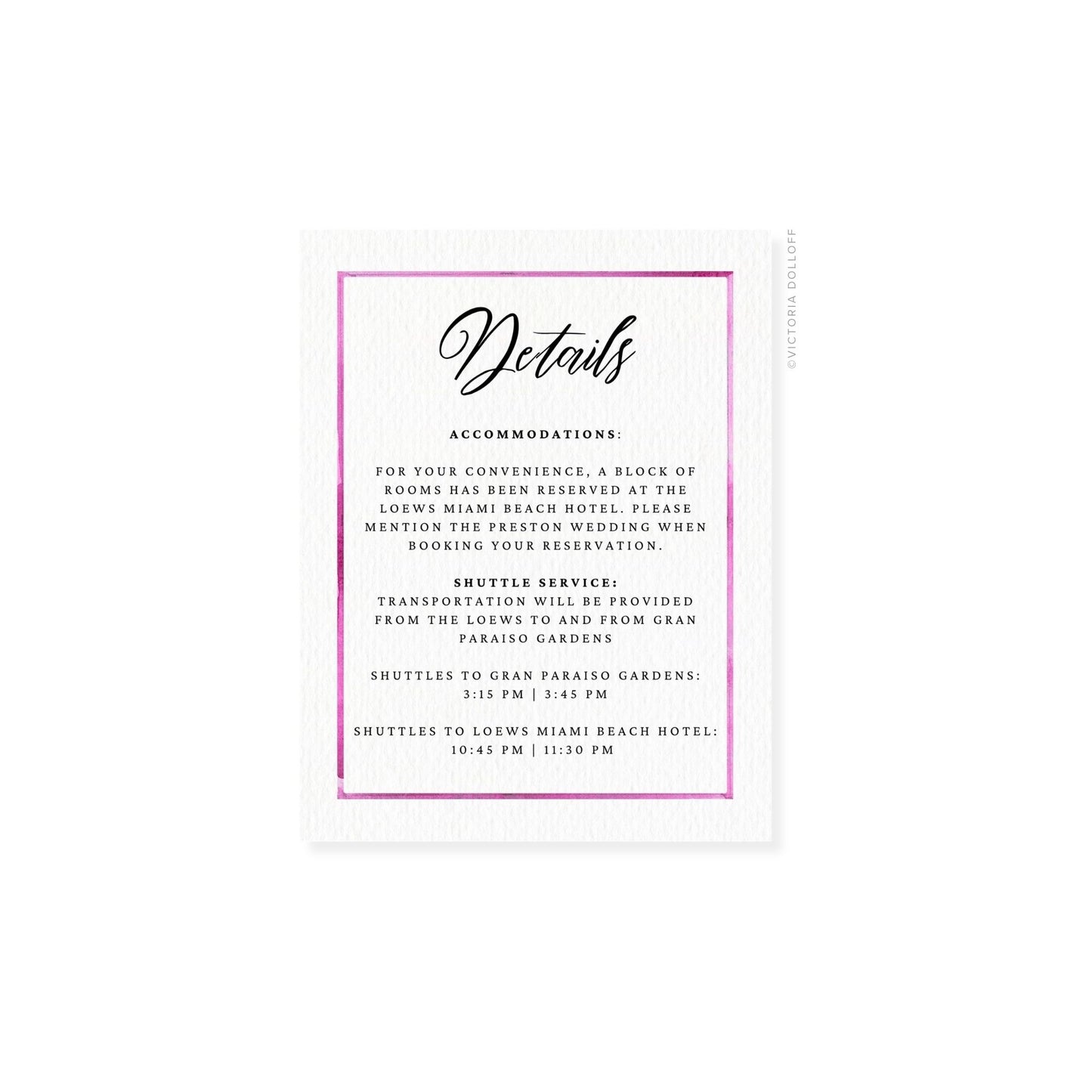 Kelly Collection | Watercolor Border Enclosure Card
