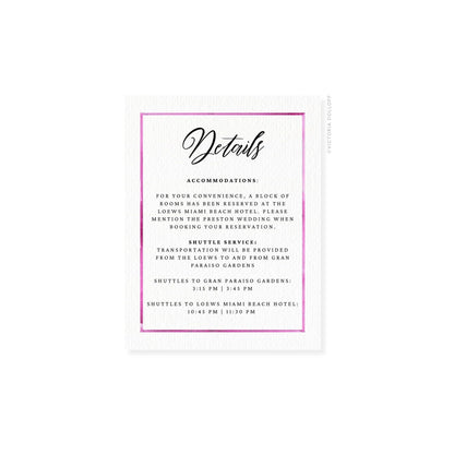 Kelly Collection | Watercolor Border Enclosure Card