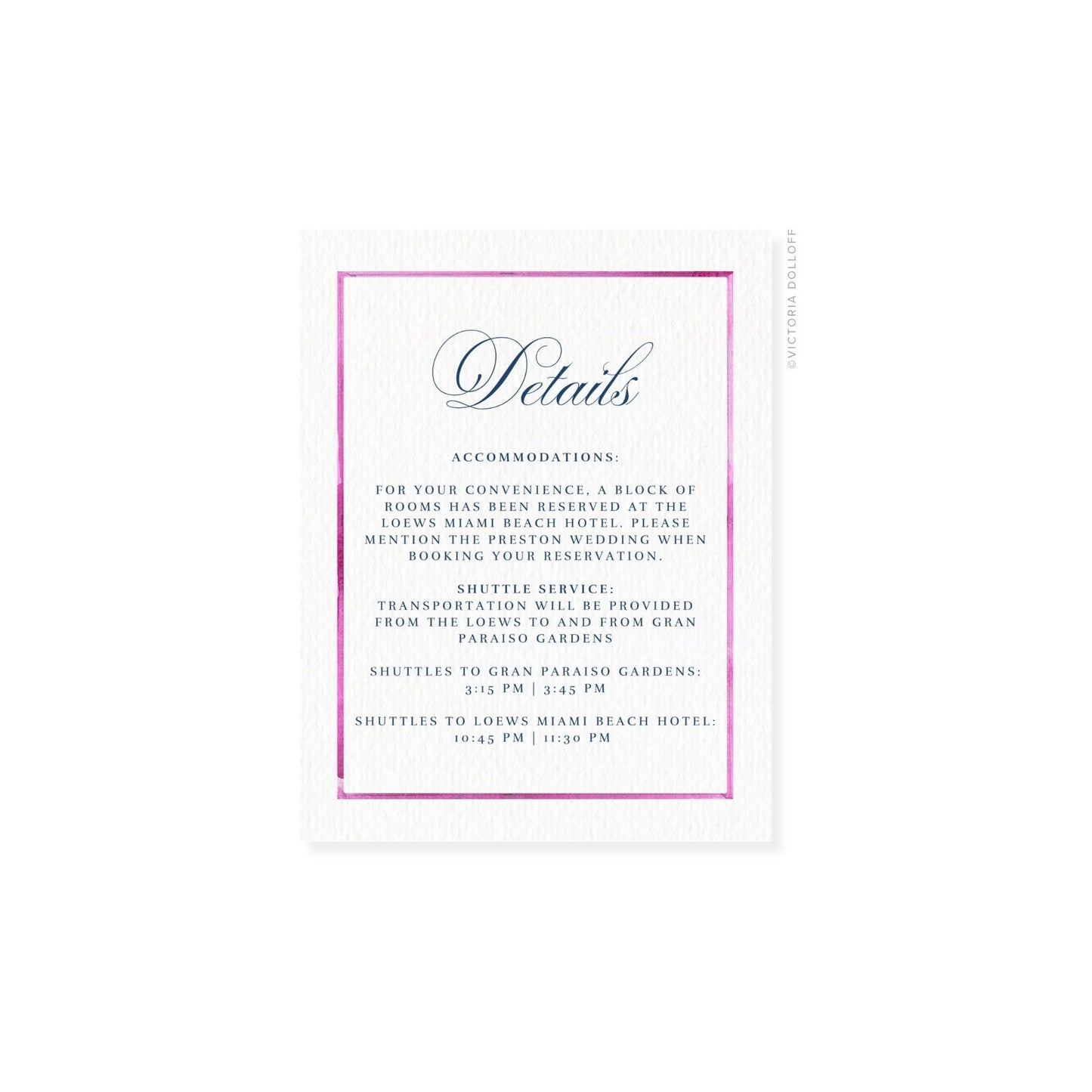 Kelly Collection | Watercolor Border Enclosure Card
