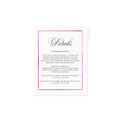 Kelly Collection | Watercolor Border Enclosure Card