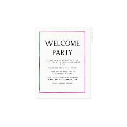 Carrie Collection | Watercolor Border Enclosure Card