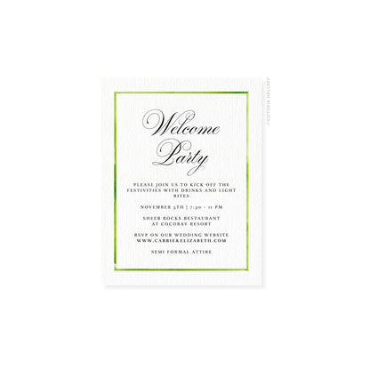 Carrie Collection | Watercolor Border Enclosure Card