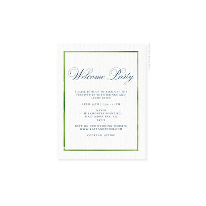 Kathryn Collection | Watercolor Border Enclosure Card