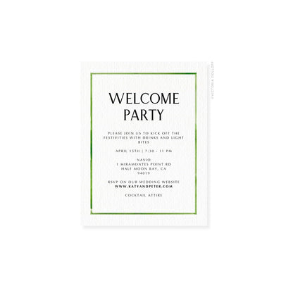 Kathryn Collection | Watercolor Border Enclosure Card