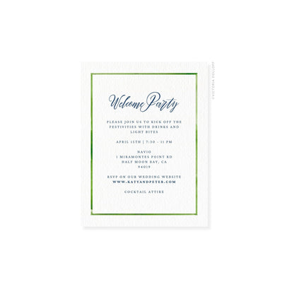 Kathryn Collection | Watercolor Border Enclosure Card