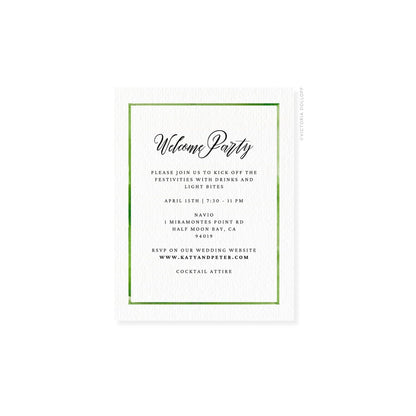 Kathryn Collection | Watercolor Border Enclosure Card