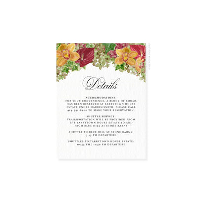 Haley Collection | Floral Watercolor Enclosure Card