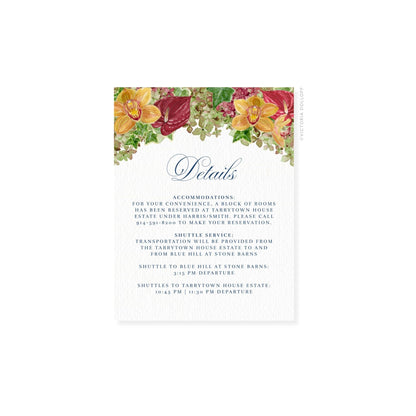 Haley Collection | Floral Watercolor Enclosure Card