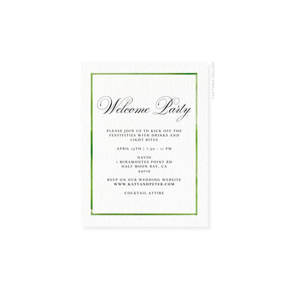 Kathryn Collection | Watercolor Border Enclosure Card