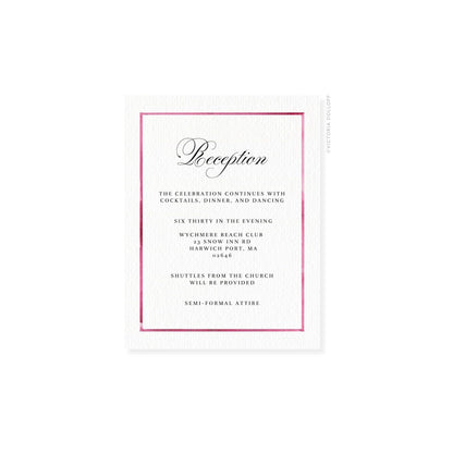 Camille Collection | Watercolor Border Enclosure Card