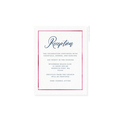 Camille Collection | Watercolor Border Enclosure Card