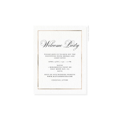 Kathryn Collection | Watercolor Border Enclosure Card