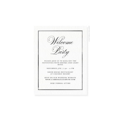 Carrie Collection | Watercolor Border Enclosure Card