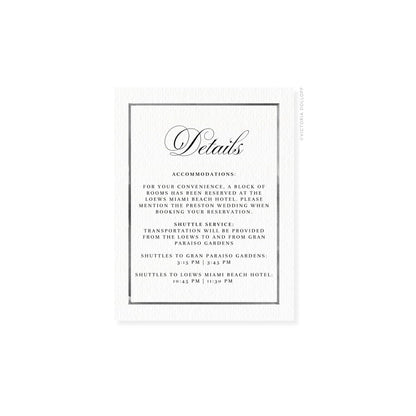 Kelly Collection | Watercolor Border Enclosure Card