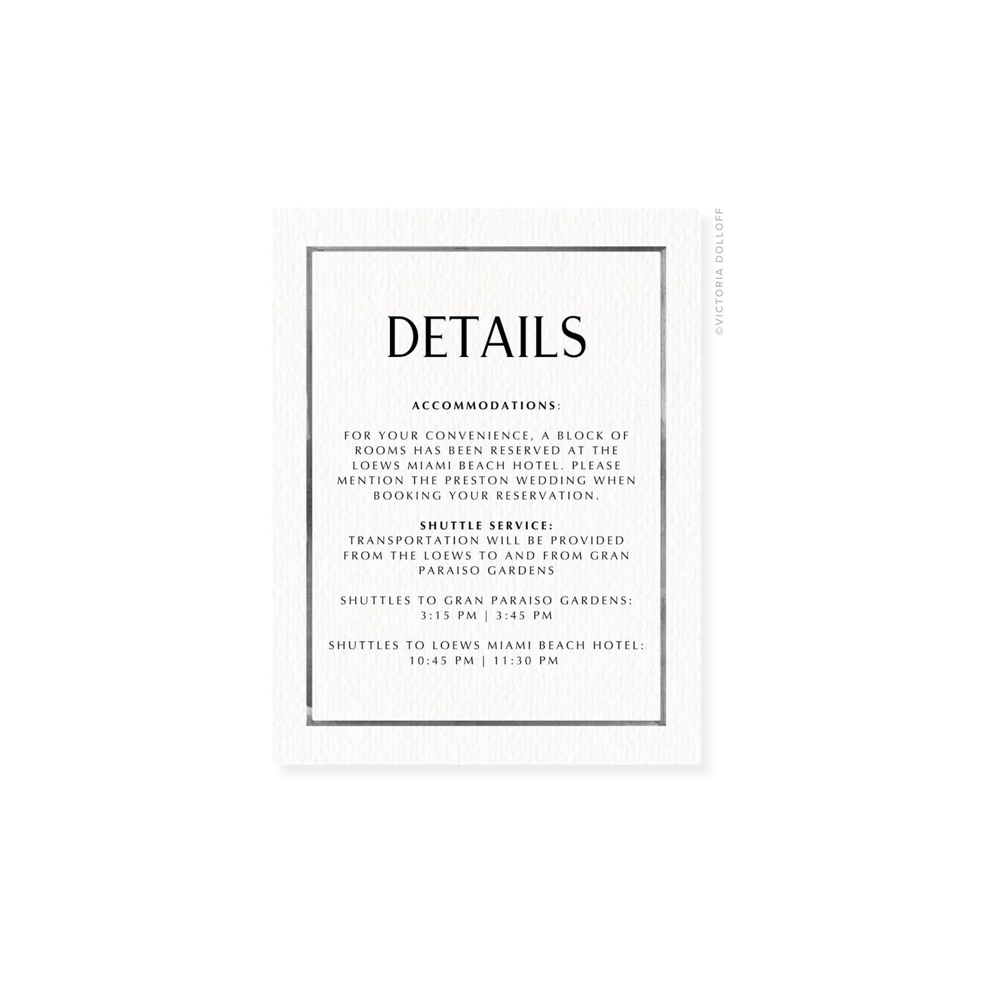 Kelly Collection | Watercolor Border Enclosure Card