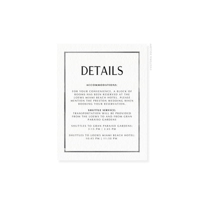 Kelly Collection | Watercolor Border Enclosure Card