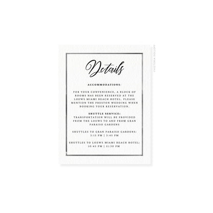 Kelly Collection | Watercolor Border Enclosure Card