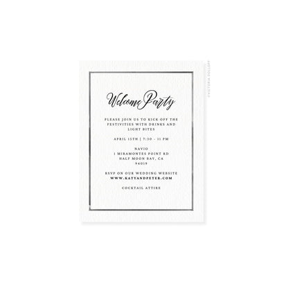 Kathryn Collection | Watercolor Border Enclosure Card
