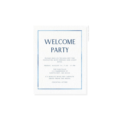 Caroline Collection | Watercolor Border Enclosure Card