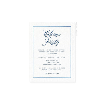 Caroline Collection | Watercolor Border Enclosure Card