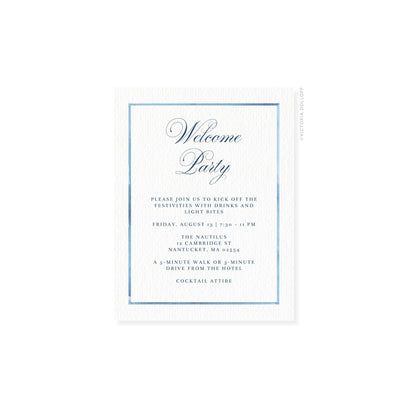 Caroline Collection | Watercolor Border Enclosure Card