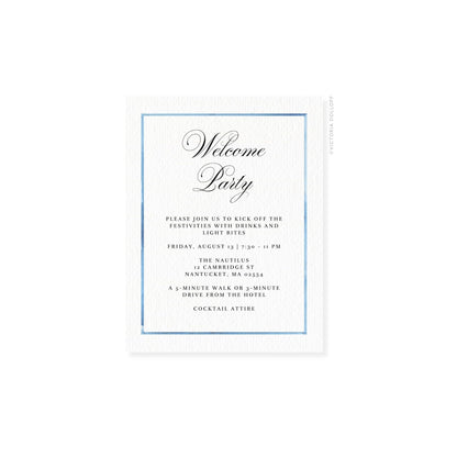 Caroline Collection | Watercolor Border Enclosure Card