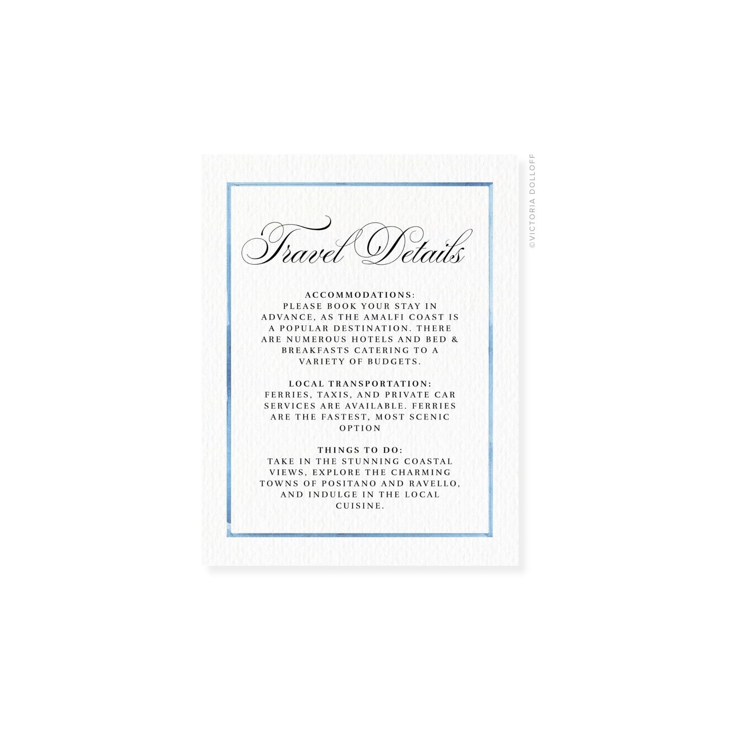 Arlow Collection | Watercolor Border Enclosure Card