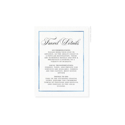 Arlow Collection | Watercolor Border Enclosure Card